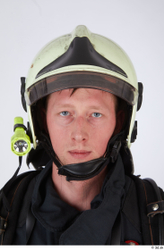 Head Man White Helmet Athletic Street photo references